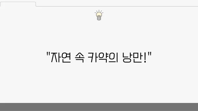동국 카약을 즐길 수 있는 활옥동굴
