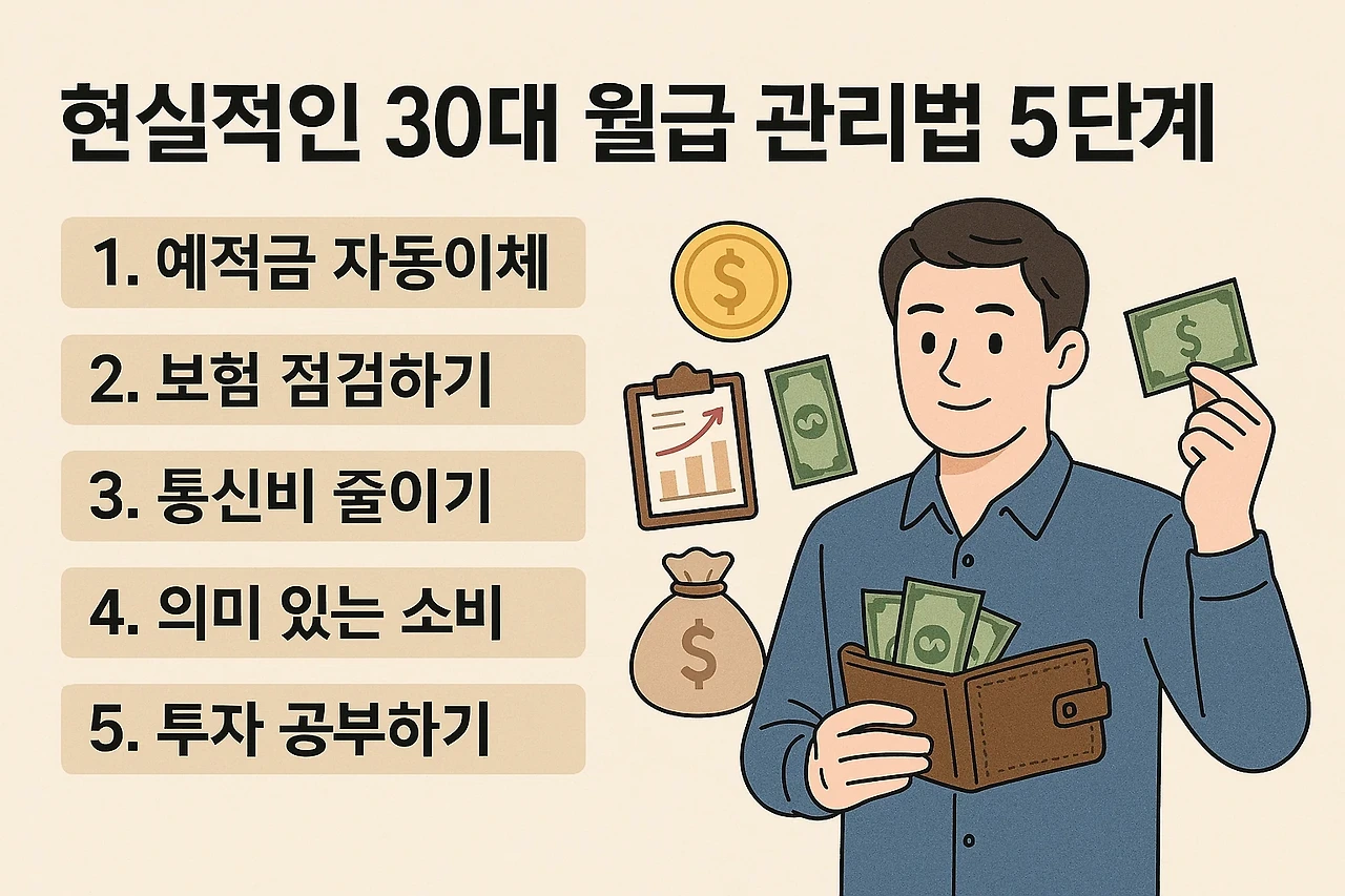 현실적인 30대 월급 관리법 5단계