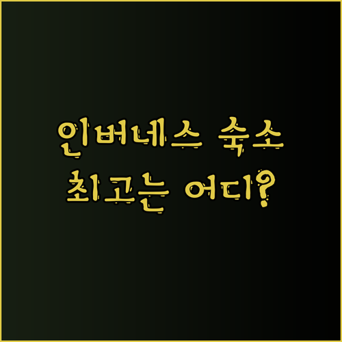 인버네스 숙소 고민 끝! 리버 네스 
