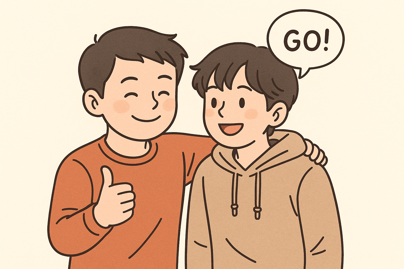 친구 응원하기