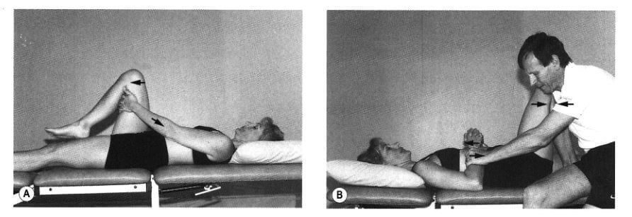 좌측 사진은 셀프로 MET를 시행 하는 그림&#44; 우측은 시술가 환자를 상대로 시행하는 사진