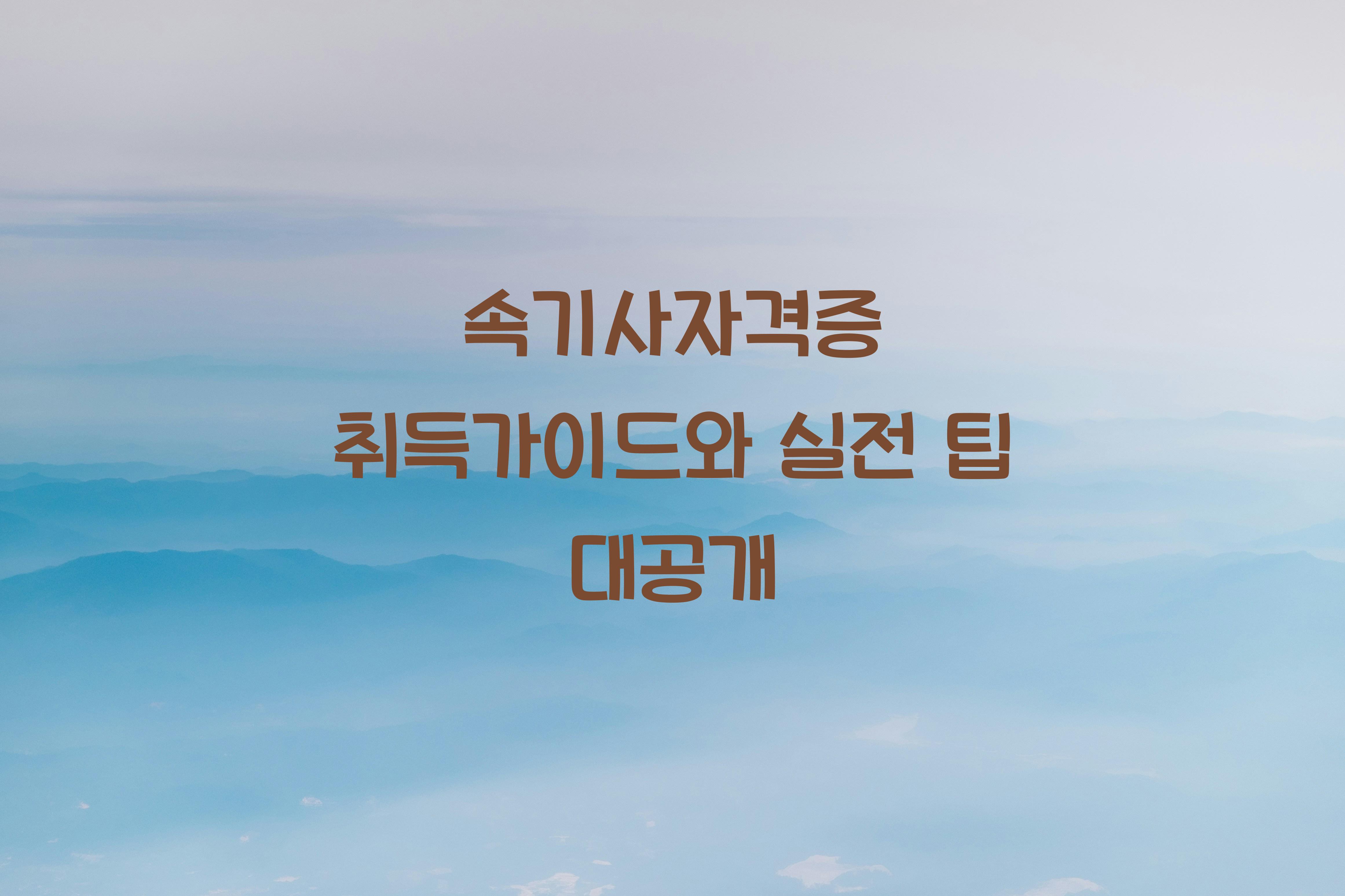 속기사자격증