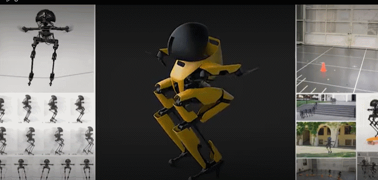  인간의 어려운 임무 대신할 두발 달린 드론 로봇 VIDEO: Leonardo: The Skateboarding, Slacklining Robot