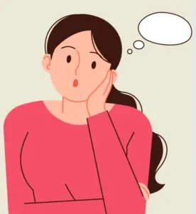 뭔가 궁금해하는 여성