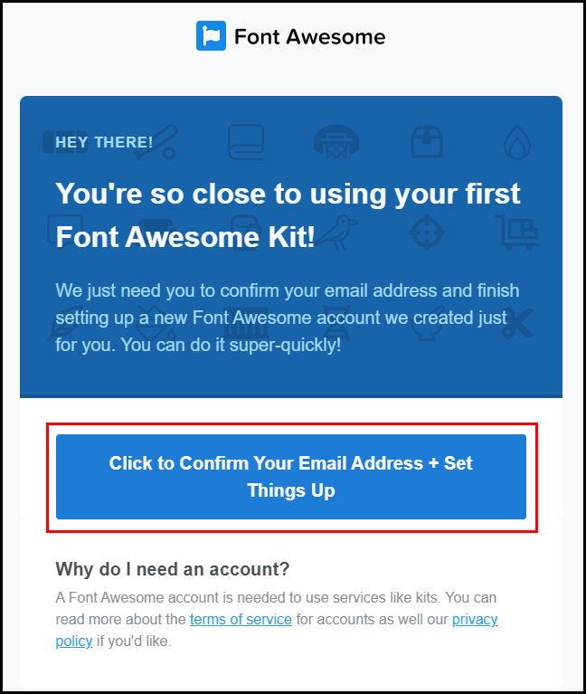 font awesome에서 온 이메일