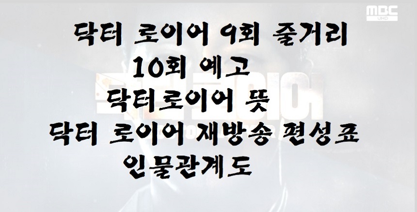  닥터 로이어 9회 줄거리 리뷰 10회 예고 닥터로이어 뜻 재방송 인물관계도