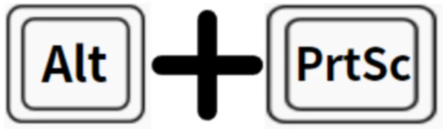 Alt + PrtSc 알트+프린터스크린샷 키