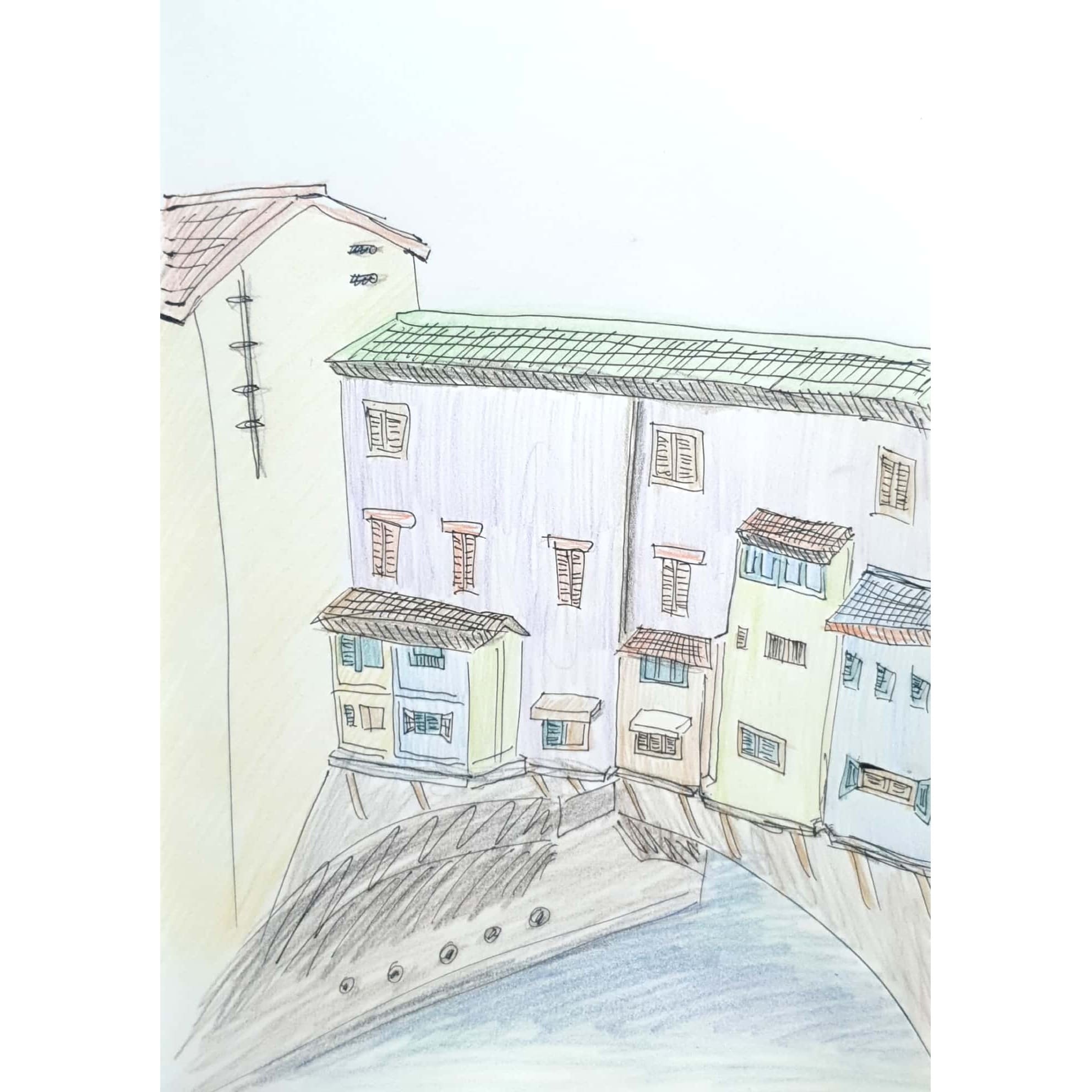  Bridge 다리 / 일러스트 그림 드로잉 / 풍경화 그리기