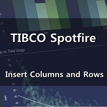  [TIBCO Spotfire] Insert Columns and Rows