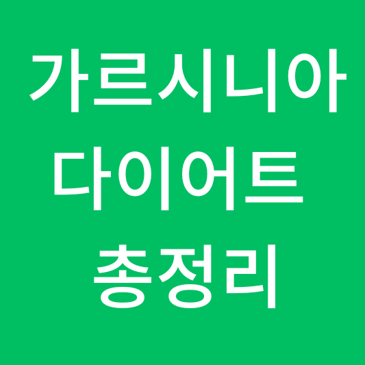  가르시니아 다이어트 총정리(효과/부작용/복용방법/후기)
