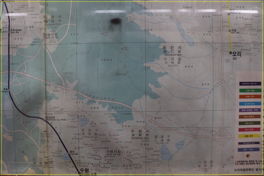 김포 전철노선도 5호선 김포공항역에 설치된, 29