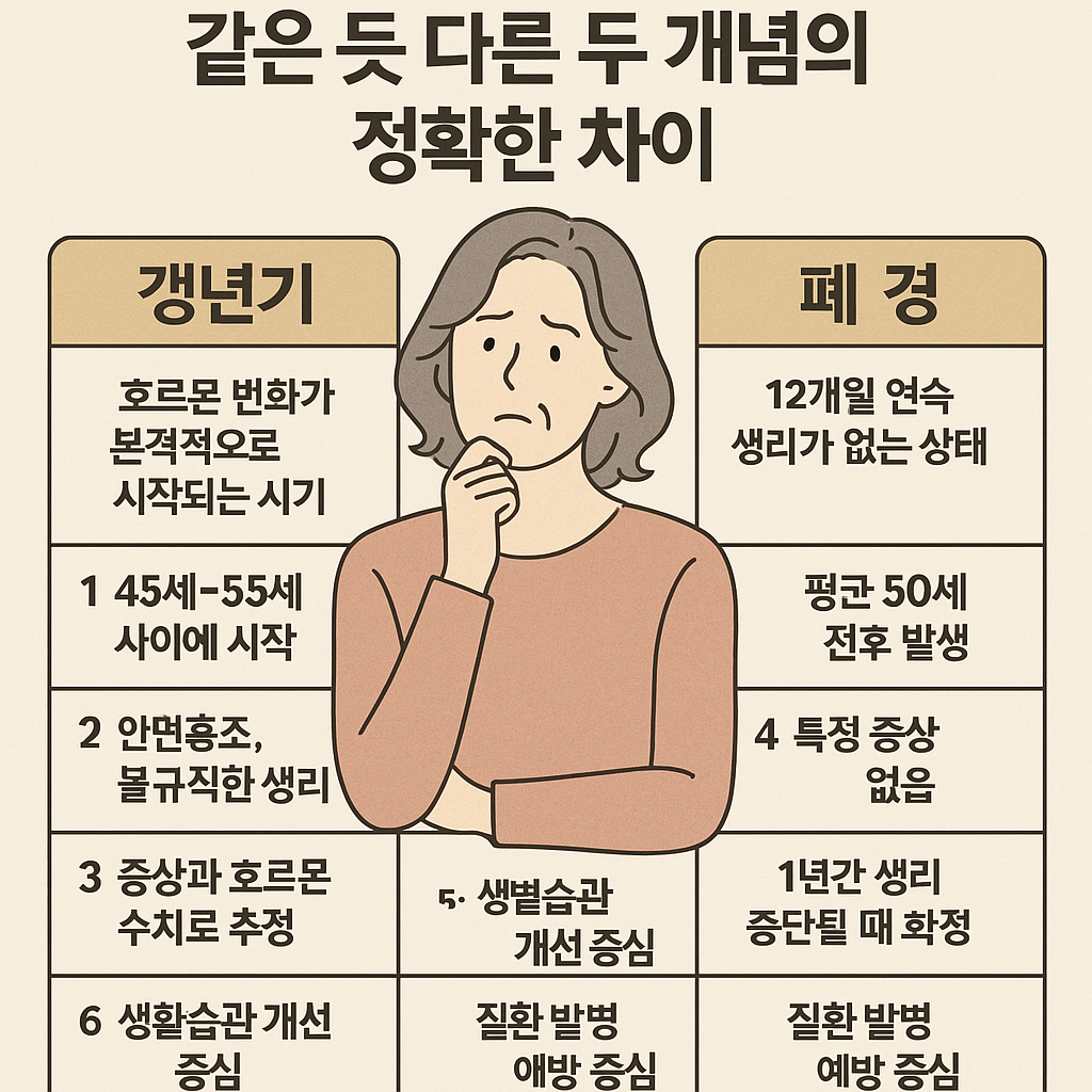 갱년기와 폐경, 같은 듯 다른 두 개념의 정확한 차이
