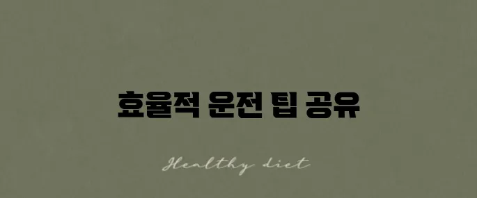 주유비 계산기 활용법과 연비 절약 요령 총정리입니다!