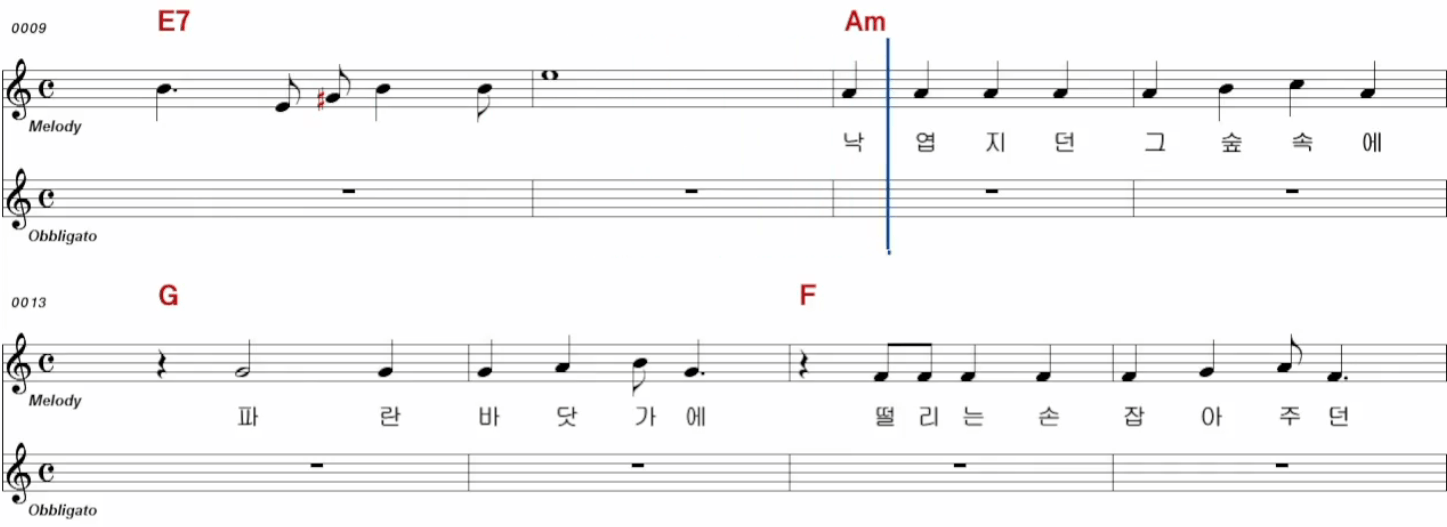 조항조(이종용) 너 악보