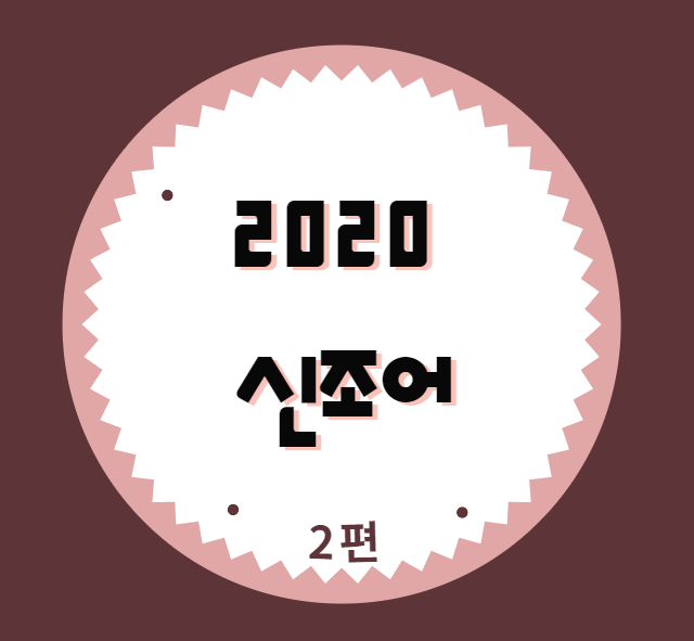  2020년 신조어&유행어(빌런뜻 젠더뜻 레게노뜻 외....)