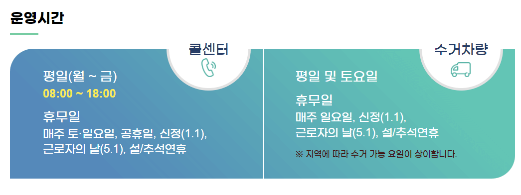 폐가전 무료수거 신청방법