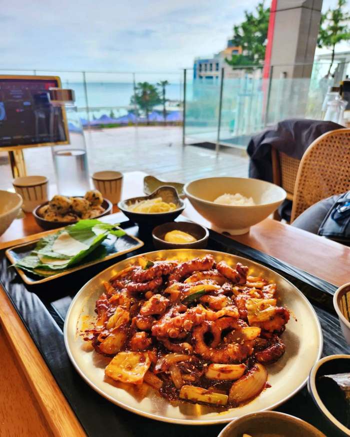 오늘 부산 해운대 눈꽃낙지 한상식당 라이브