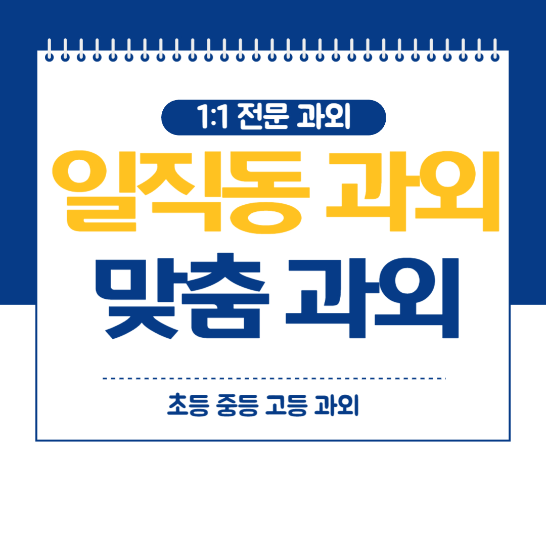  일직동 영수과외 중등 고등 전 과목 국어 과학과외 방문 화상
