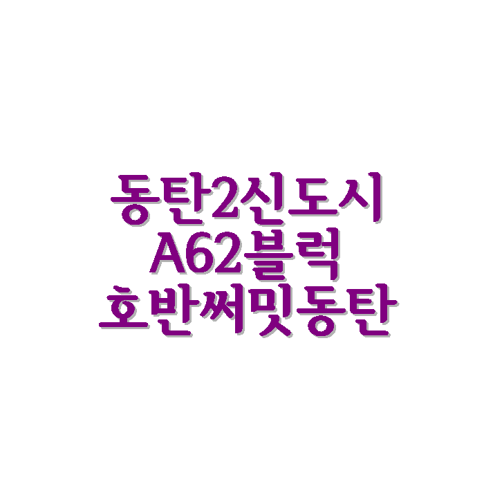  동탄2신도시 A62블럭 호반써밋동탄 아파트 시세 면적 평면도 정보