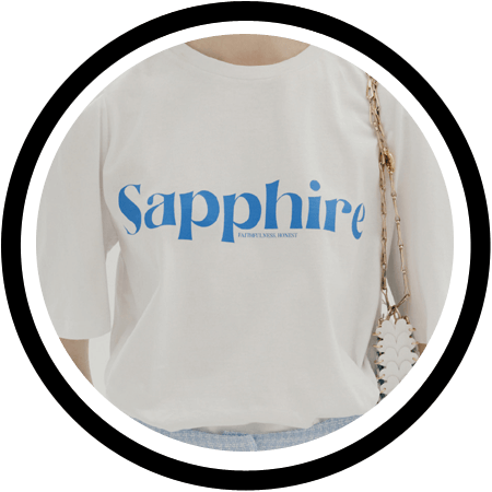  <삼남매가 용감하게> 2회 김소은 티셔츠 - 비뮤즈맨션 Sapphire 반팔티셔츠 / 김소림 패션
