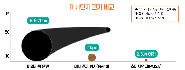 미세먼지-크기-비교