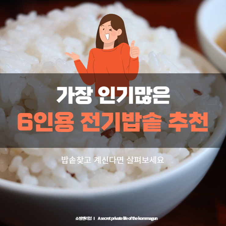 가장 인기많은 6인용 전기밥솥 추천