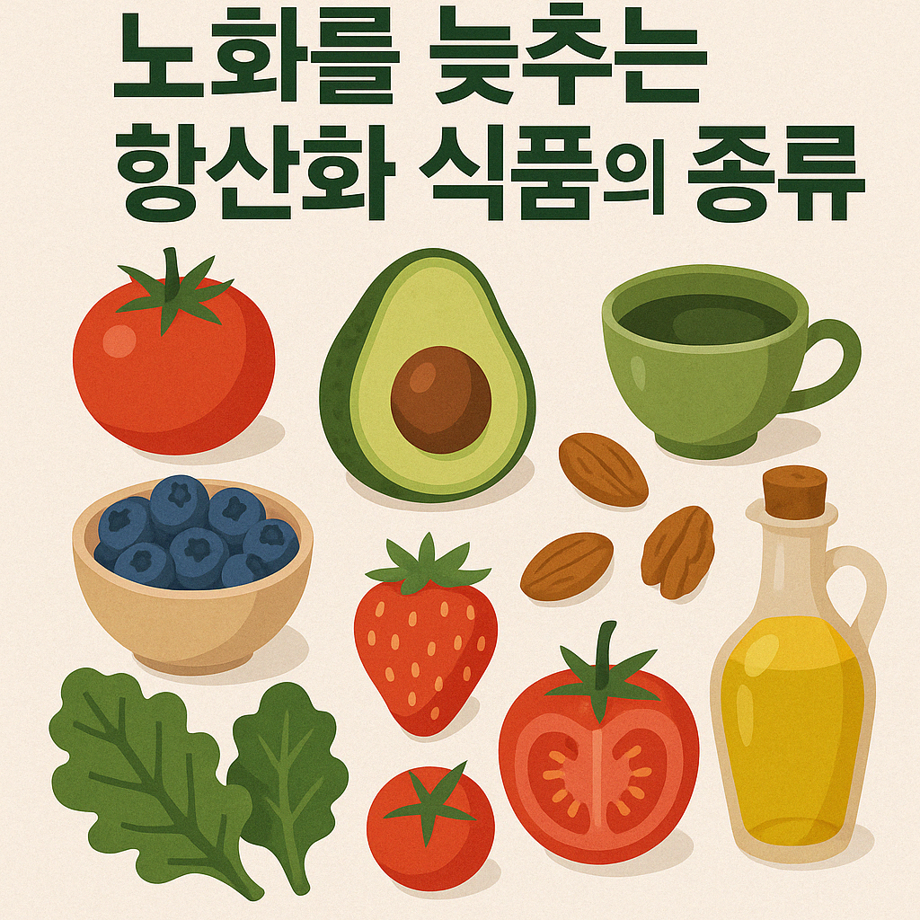 노화를 늦추는 항산화 식품의 종류