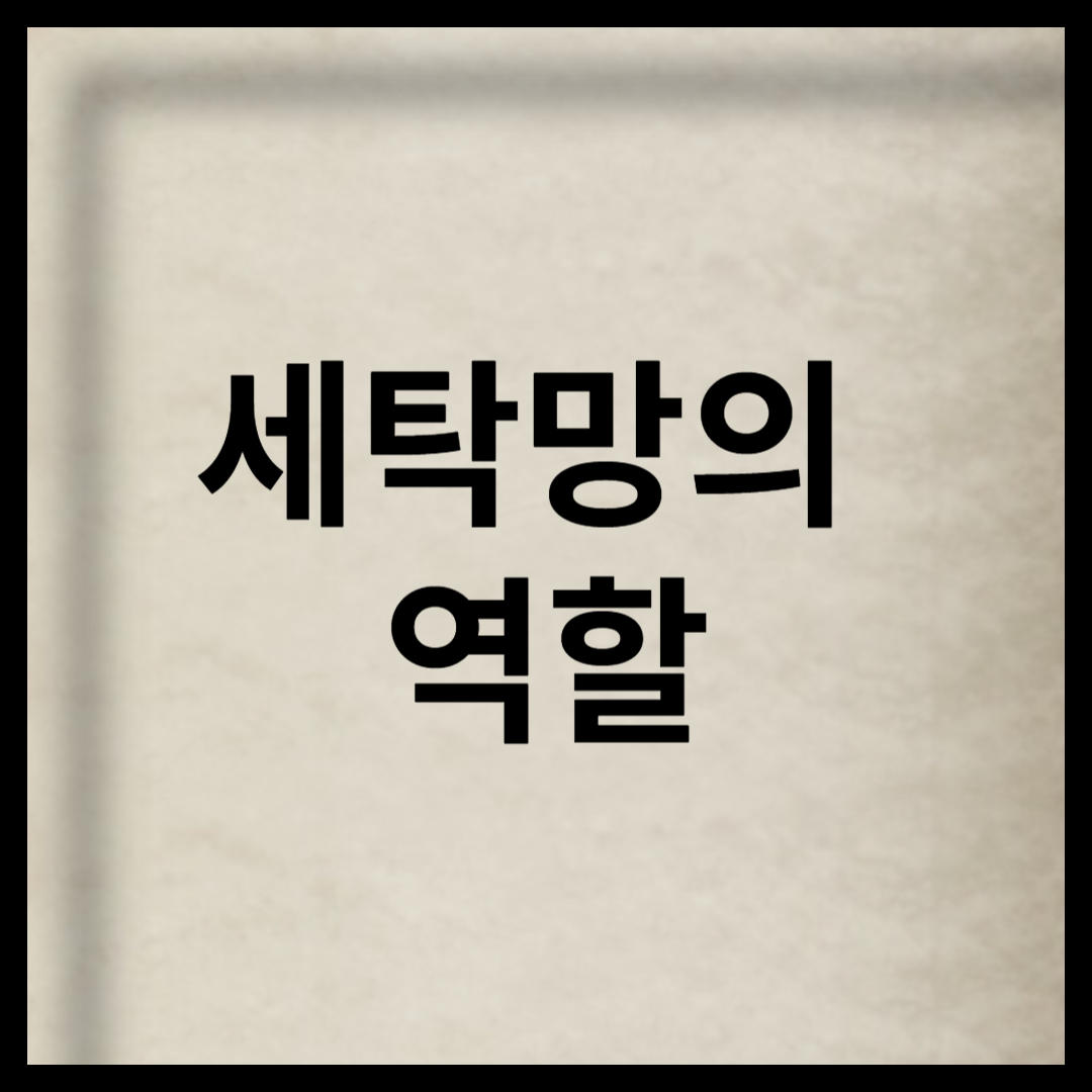 세탁망의 역할