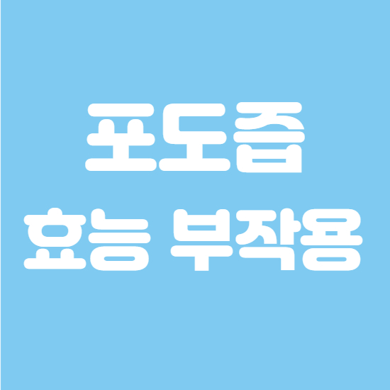  포도즙 효능 효과 부작용 간단정리