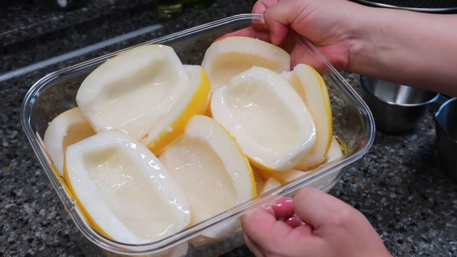 참외장아찌-황금레시피-참외절이는방법