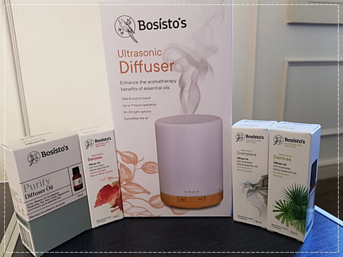 Bosisto's Ultrasonic Diffuser 보시스토스 울트라 소닉 디퓨저와 오일