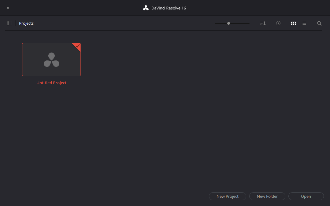 다빈치 리졸브 프로젝트 페이지 project page