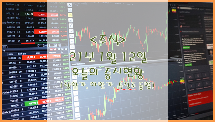  [주식](1월 12일) 오늘의 증시현황 (상한가 하한가 특징주)