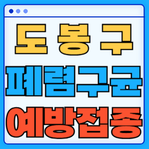 서울 도봉구 폐렴구균 백신 무료 예방접종 비용지원 가격 신청방법 대상자 간격 13가 15가 20가 23가