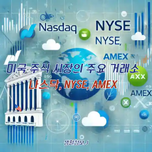 미국 주식 시장의 주요 거래소 나스닥, NYSE, AMEX