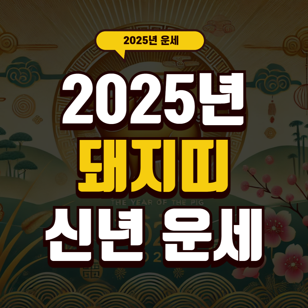 2025년 돼지띠 운세