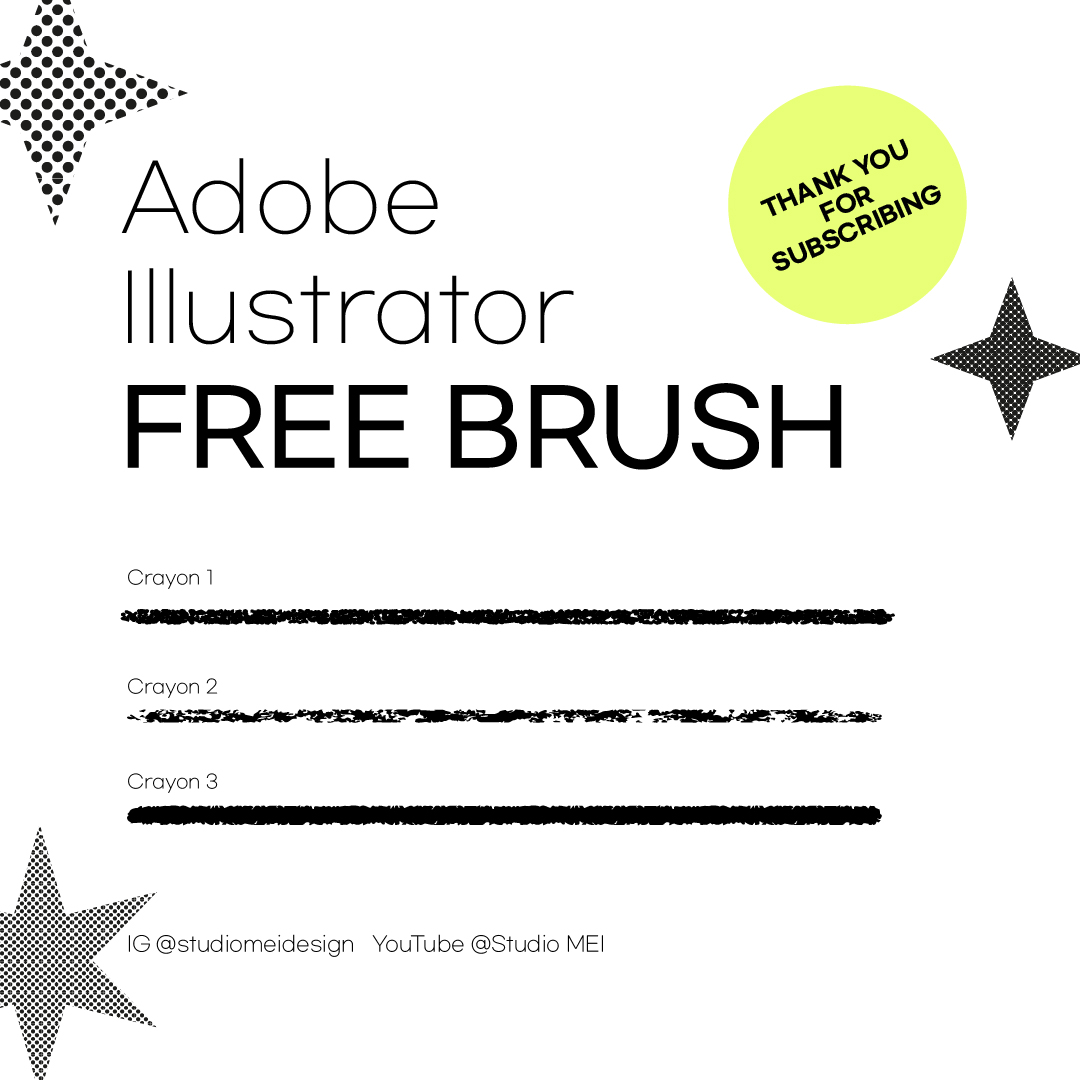 어도비 일러스트레이터 무료 크레용 브러쉬 세트 - Adobe Illustrator Free Vector Crayon Brush Set