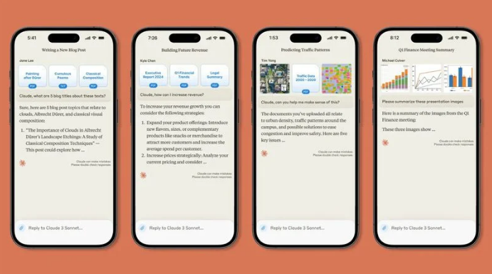 Anthropic에서 출시한 최신 iPhone 및 iPad용 Claude AI 챗봇 앱(출처-macrumors)