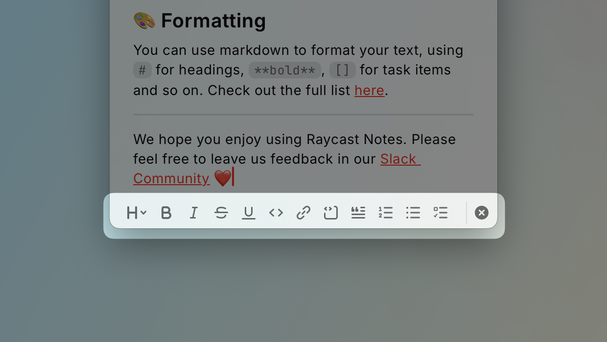 버튼을 눌렀을 때 나오는 다양한 편집 기능들