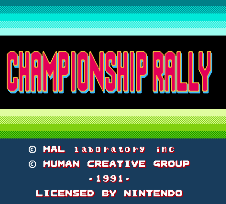  NES ROMS - Championship Rally (EUROPE / 유럽판 롬파일 다운로드)