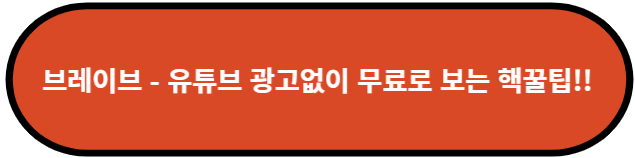 브레이브 - 유튜브 광고없이 무료로 보는 핵꿀팁!!