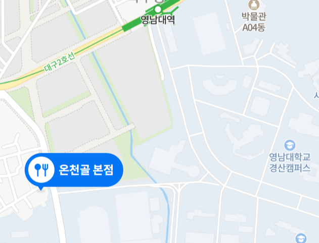 온천골 본점 지도