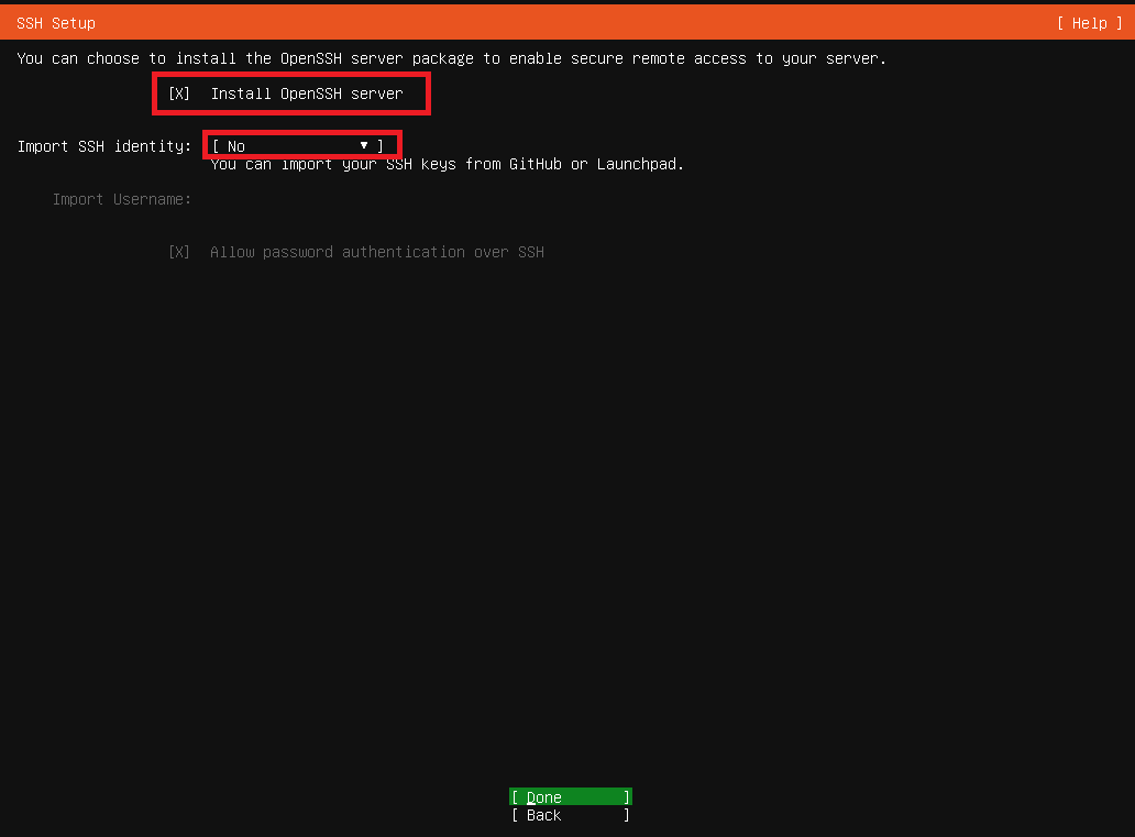OpenSSH Server 설치 확인
