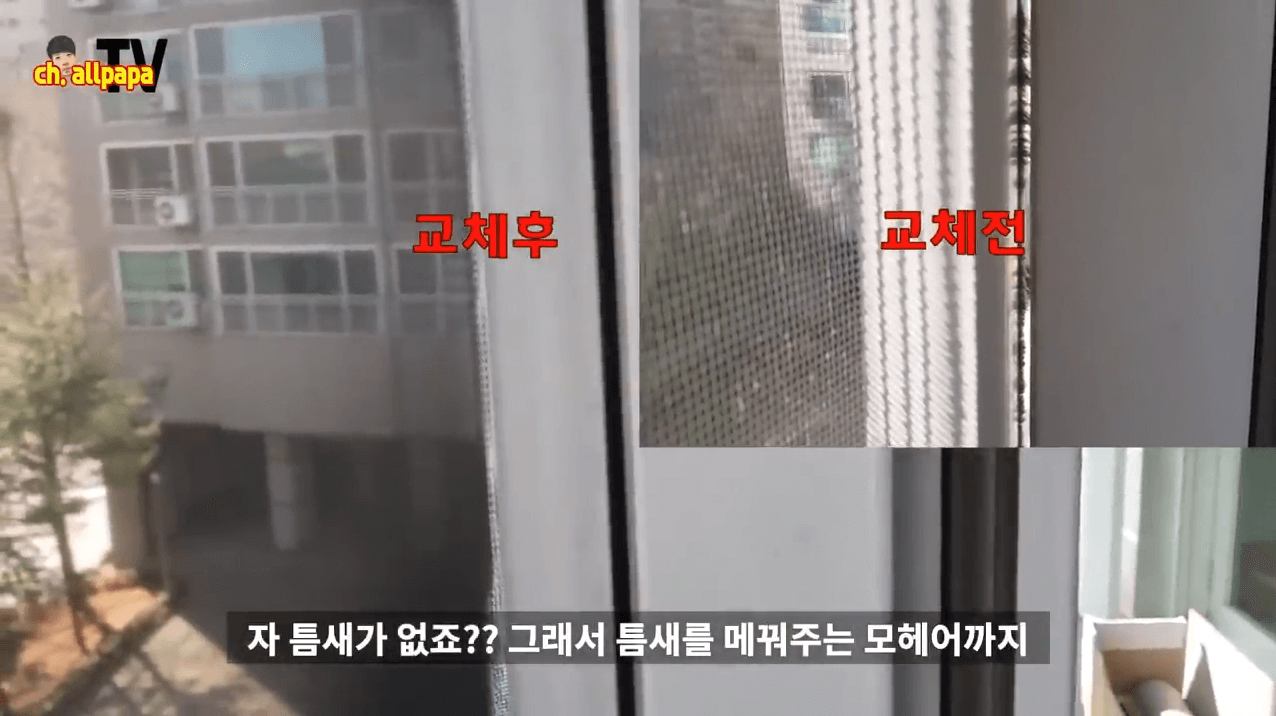 모기 방충망 교체