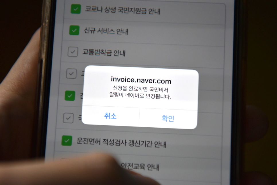 확인 국민비서 알림받자! 국민지원금 대상자 조회 6