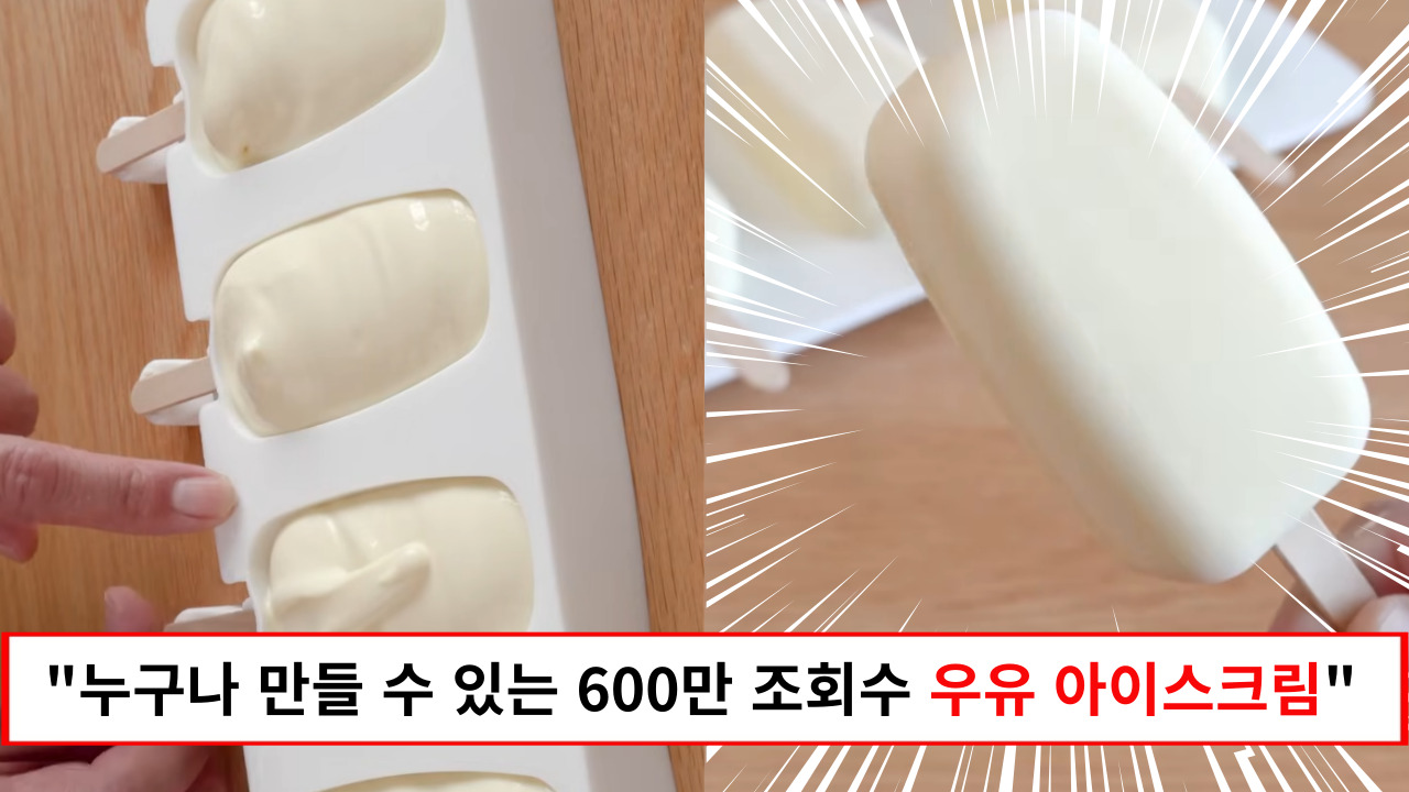 "마트에서 파는 것과 차원이 다른 부드러움과 깊이입니다" 별다른 도구 없어도 만들 수 있는 수제 우유 아이스크림