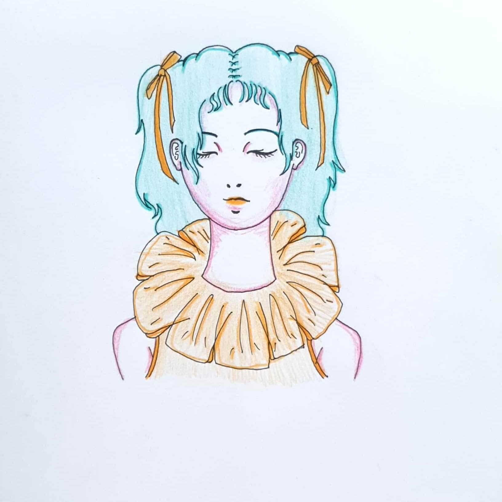  Nature Girl 자연 소녀 / 일러스트 그림 드로잉 / 인물화 그리기