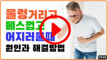 속 울렁거림 증상 원인 해결법