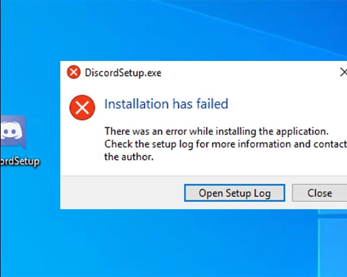 Installation has failed