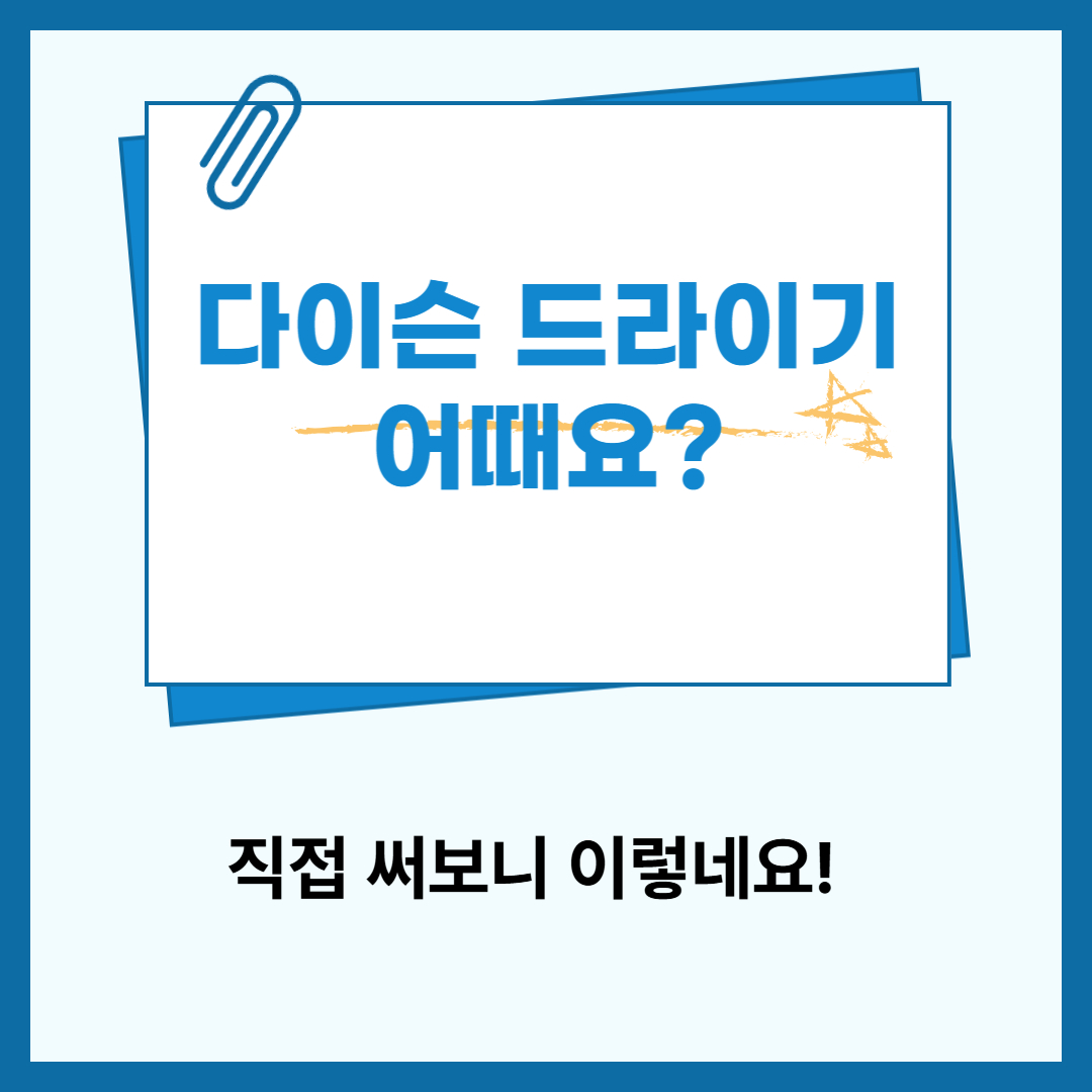 다이슨 드라이기 후기